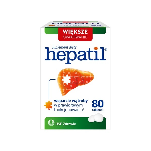 Hepatil, Suplement diety wspomagający pracę wątroby, Tabletki