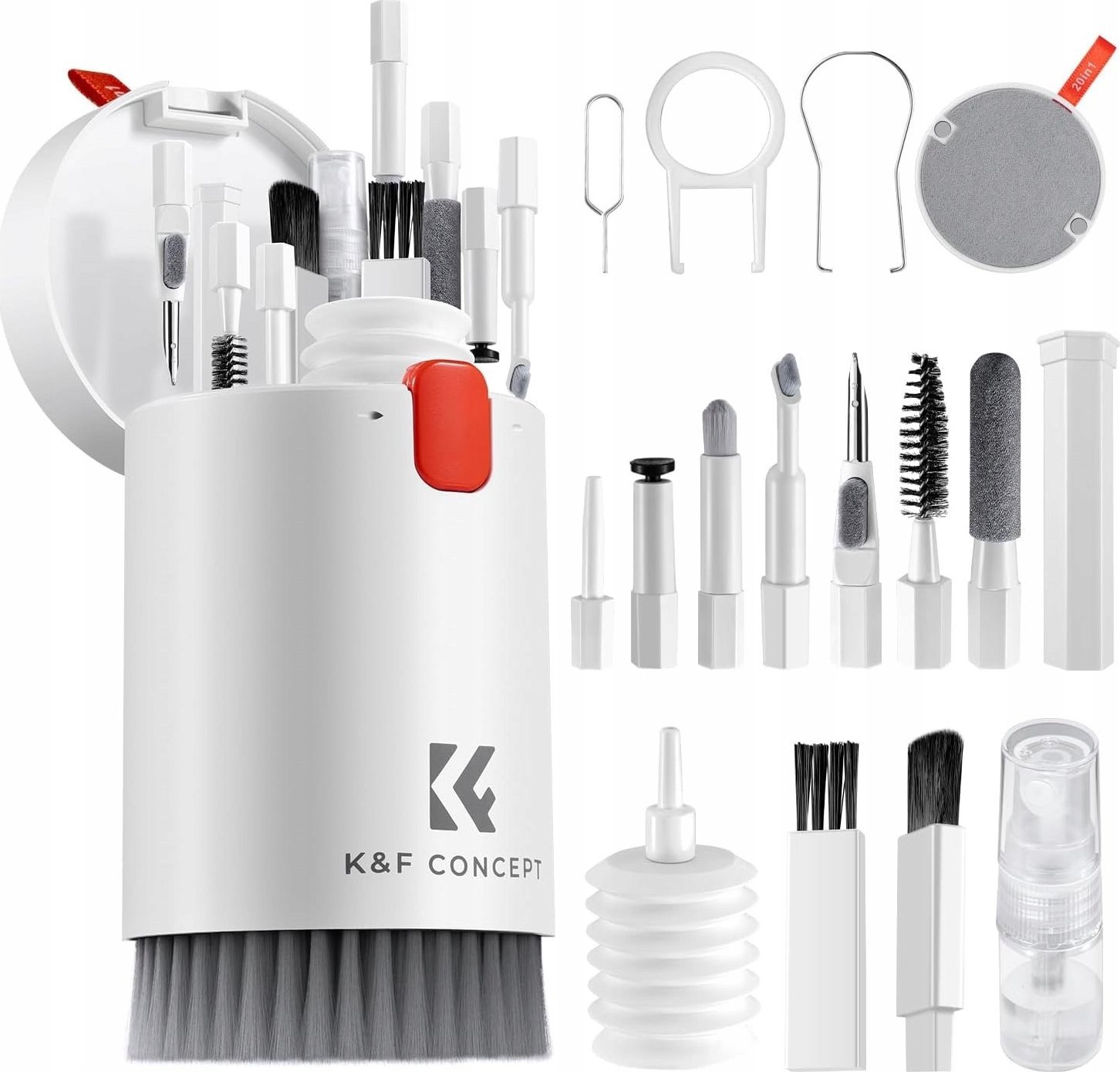 K&F Zestaw czyszczący 20w1 Do Czyszczenia Telefonu Słuchawek Laptopa Klawiatury