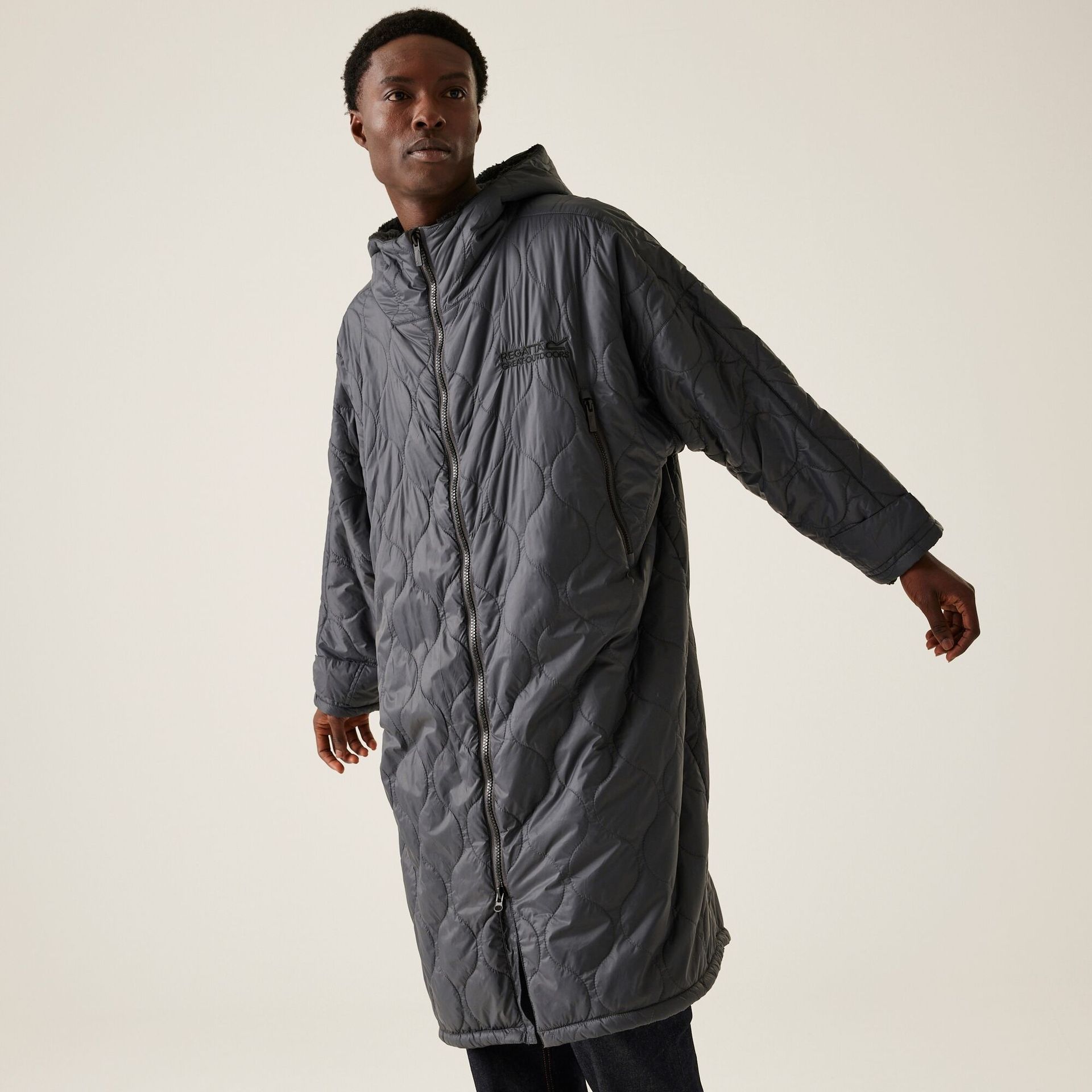 Regatta Unisex Płaszcz Plażowy Quilted Szary, Rozmiar: L/XL