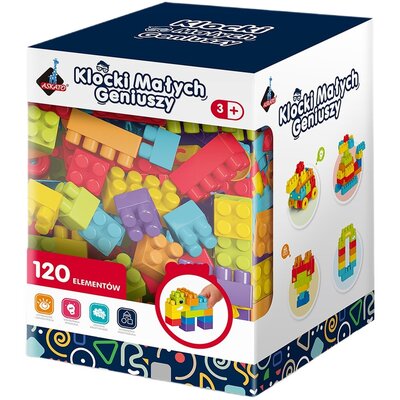 Klocki małych geniuszy 120 elementów