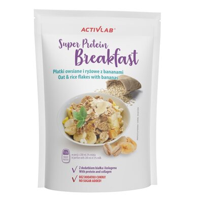 ACTIVLAB SUPER ŚNIADANIE płatki owsiane z ban 300g