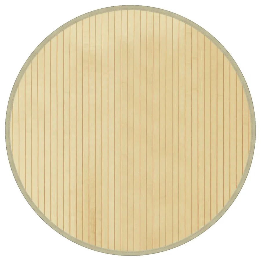 Bambusowy okrągły dywan naturalny 60 cm - Glaso 3X