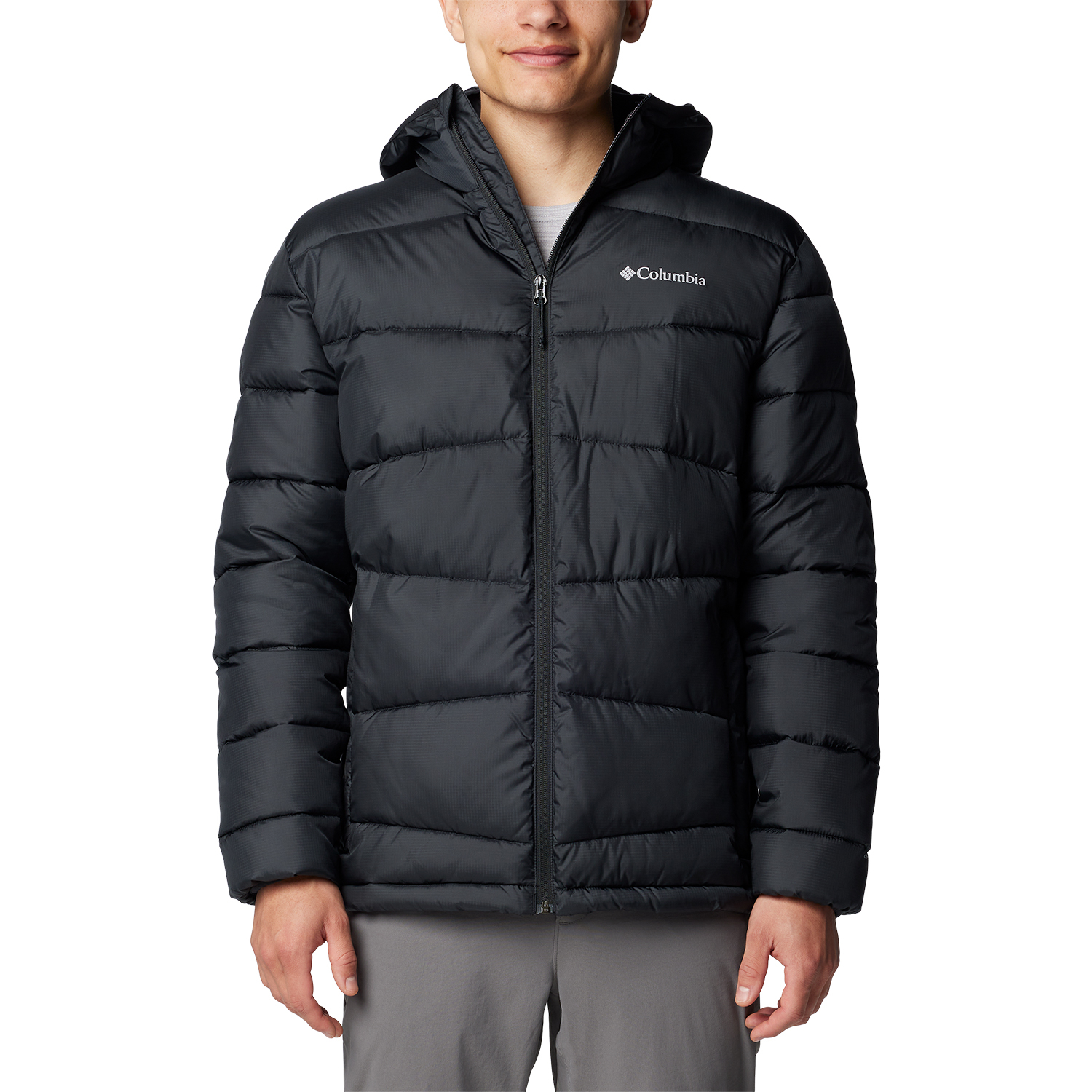 Męska kurtka ocieplana Columbia Fivemile Butte II Hooded Jkt black - XL