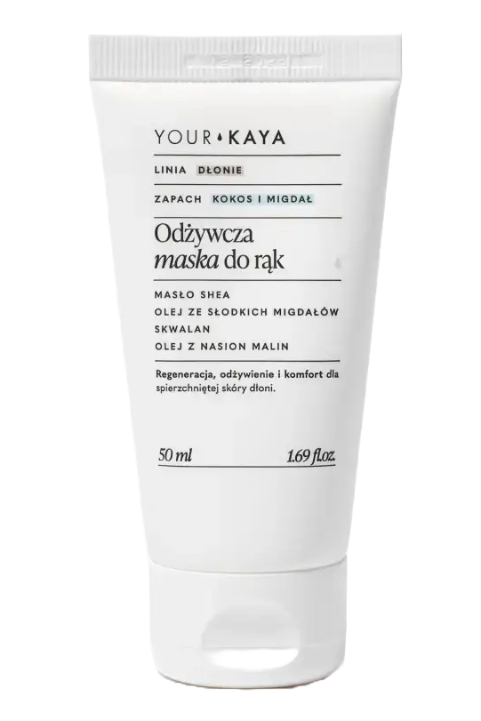 Your Kaya Odżywcza Maska do rąk o zapachu kokosa i migdałów