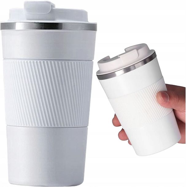 Pojemny Kubek Termiczny Termos Na Kawa Herbata Antypoślizgowy 500 Ml