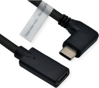 Kabel Roline ROLINE Kabel wideo typu C, przedłużacz USB-C DP Alt Mode C-C, M/F, zwart, 2 m