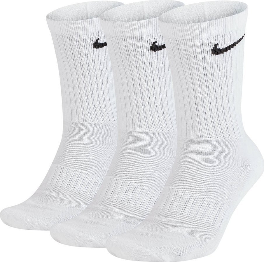 Nike Skarpety długie NIKE Sportowe Everyday Cushion 3 PAK białe r M / 38-42