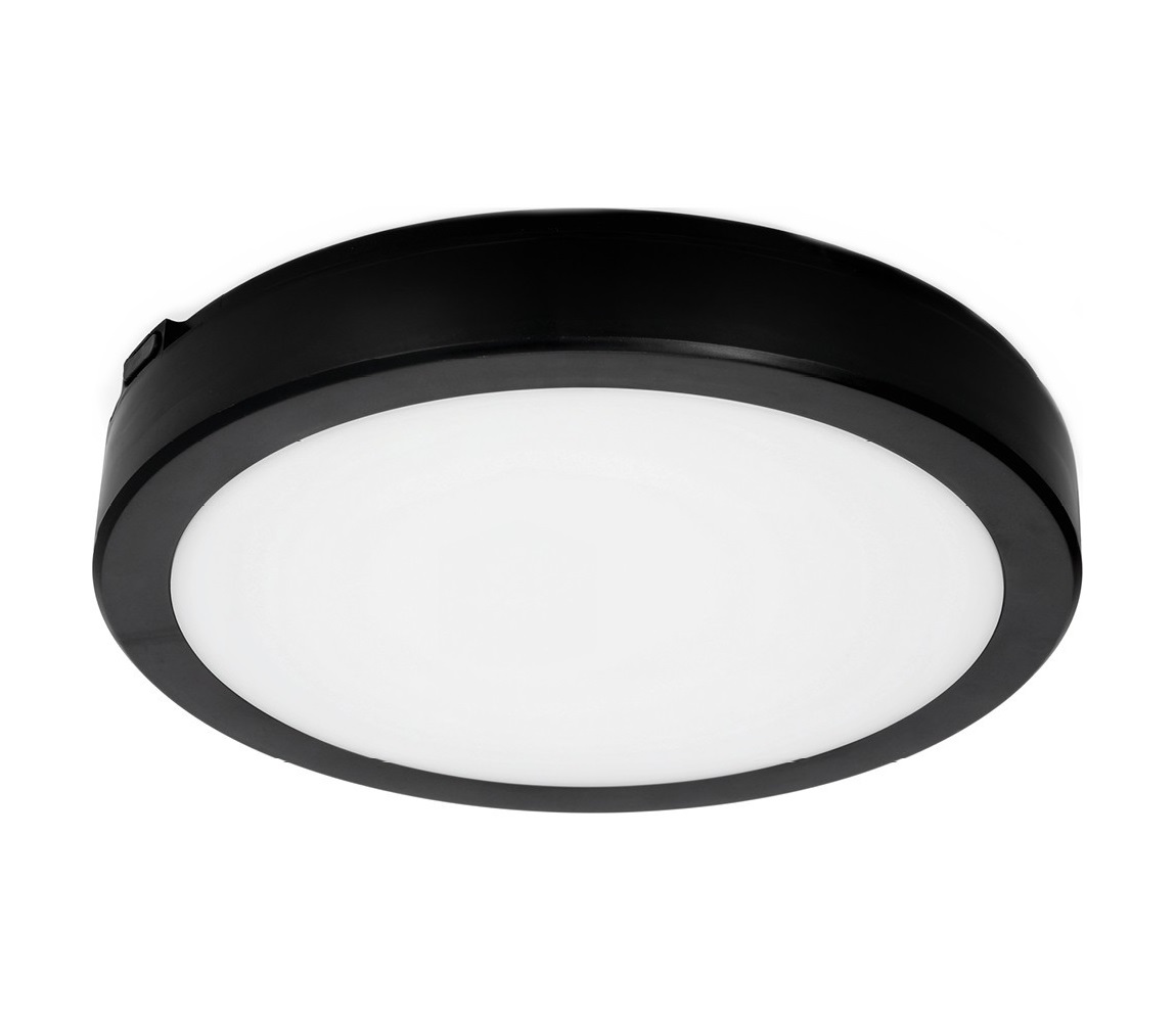 LED Plafon łazienkowy z czujnikiem NAIROS LED/18W/230V IP65 czarny +pilot
