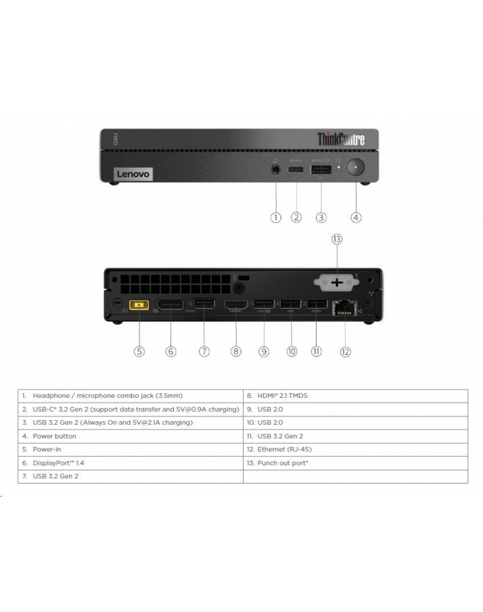 Lenovo ThinkCentre neo 50q G4 i3/8GB/256GB/Win11 12LN001UCK