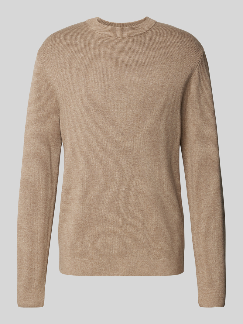 Sweter z dzianiny ze stójką model ‘MILANO’