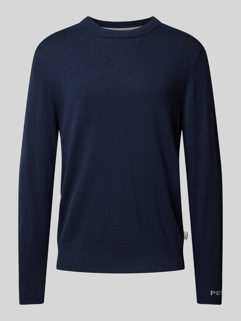 Sweter z dzianiny z okrągłym dekoltem model ‘Andre’