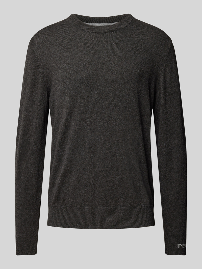 Sweter z dzianiny z okrągłym dekoltem model ‘Andre’