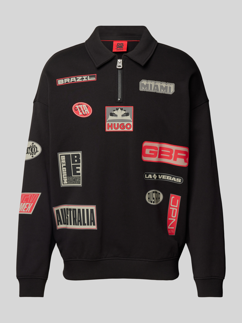 Koszulka polo z prążkowanymi wykończeniami model ‘Danwyll’