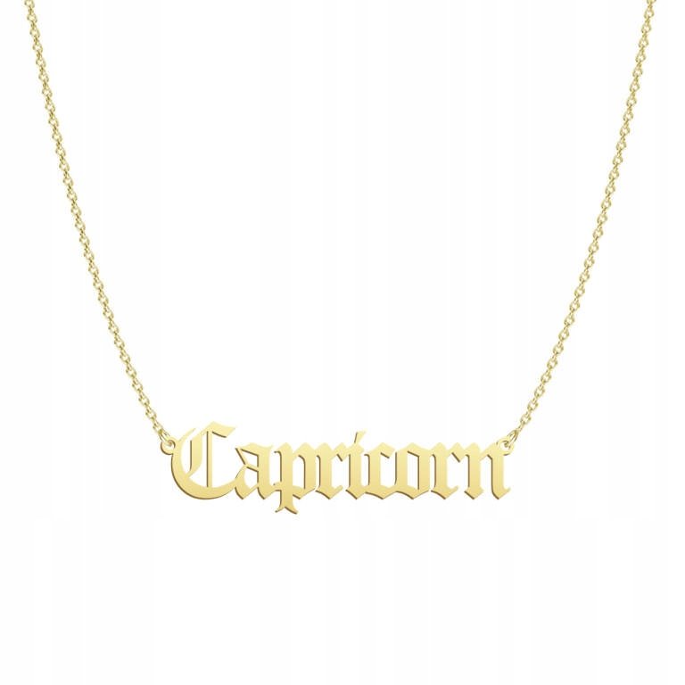 Naszyjnik KOZIOROŻEC CAPRICORN srebro TABLICZKA GR