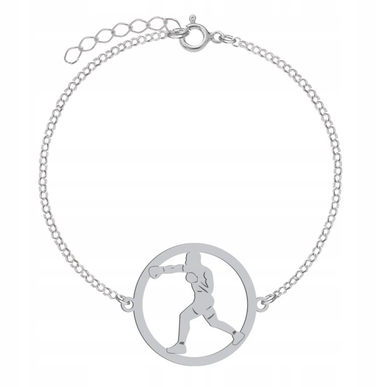 Srebrna Bransoletka Kick-boxing GRAWER GRATIS