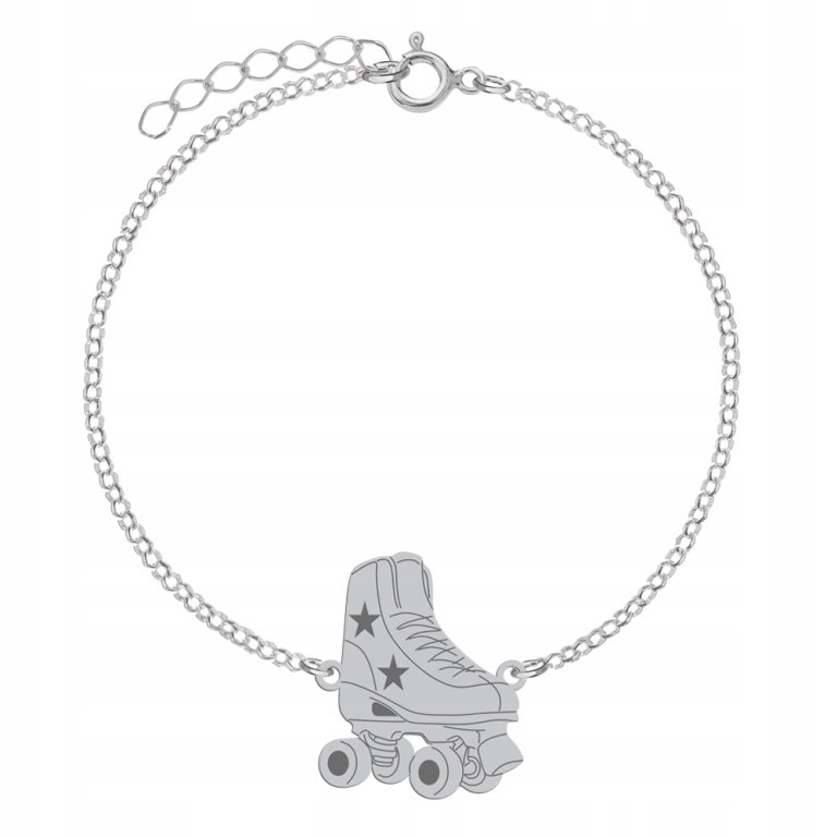 Srebrna Bransoletka Wrotki GRAWER GRATIS