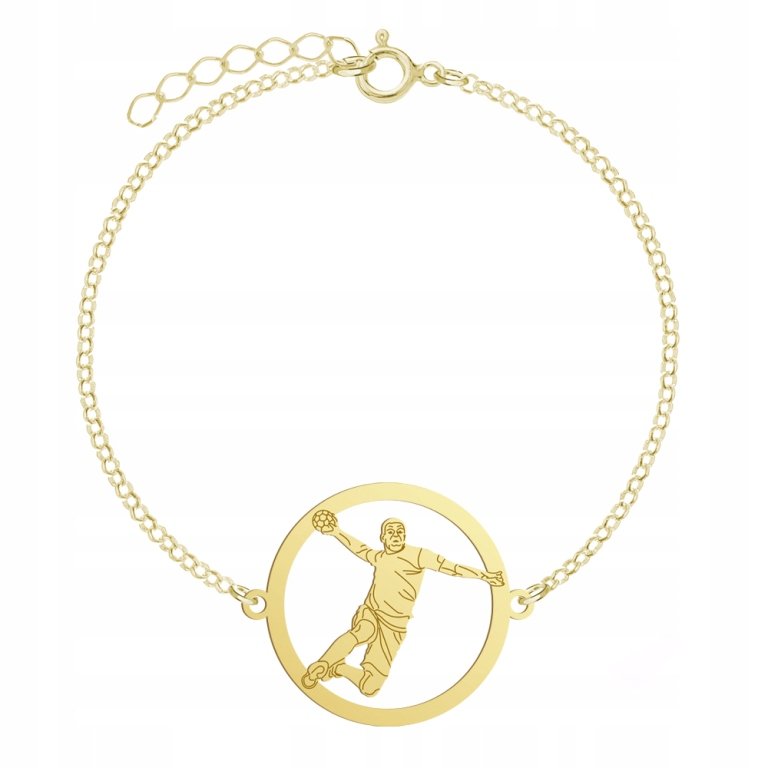 Pozłacana Bransoletka Piłka ręczna GRAWER GRATIS