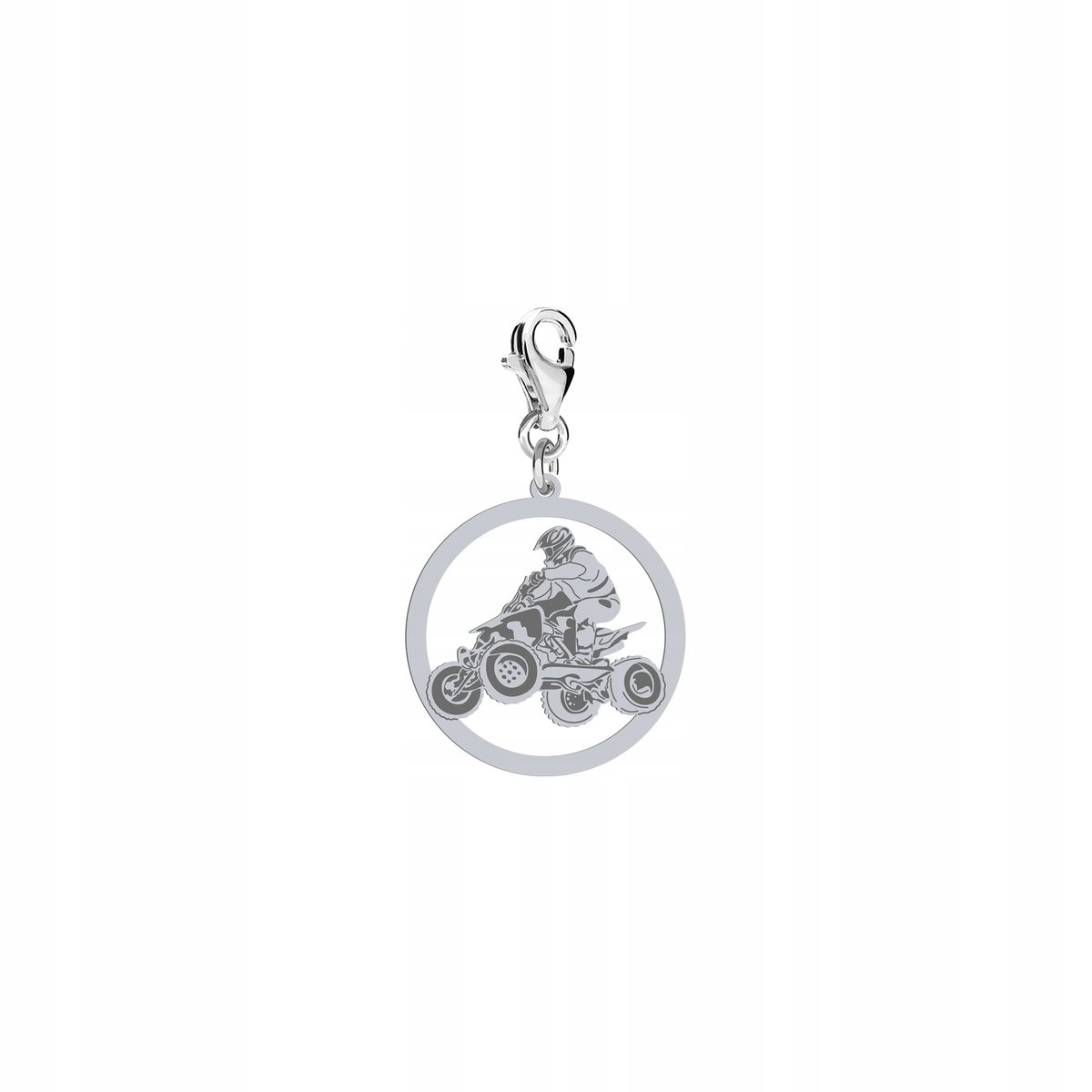Charms Srebrny Quad Prezent Biżuteria Zawieszka ŻYCZENIA GRATIS