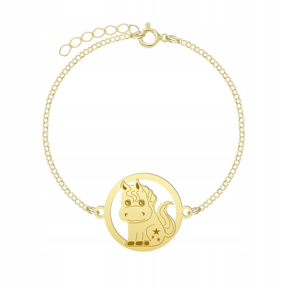 Pozłacana Bransoletka CUTIE KONIK DEDYKACJA