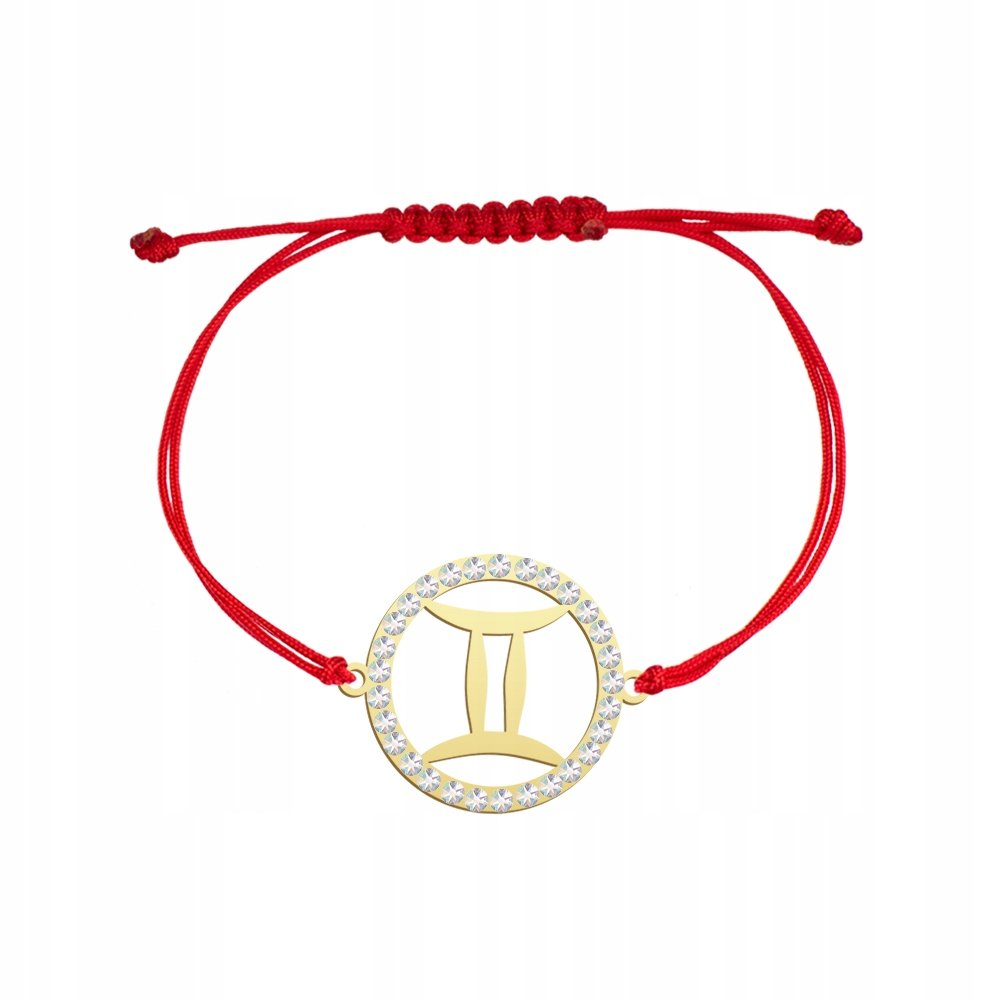 Pozłacana Bransoletka Znak Zodiaku BLIŹNIĘTA