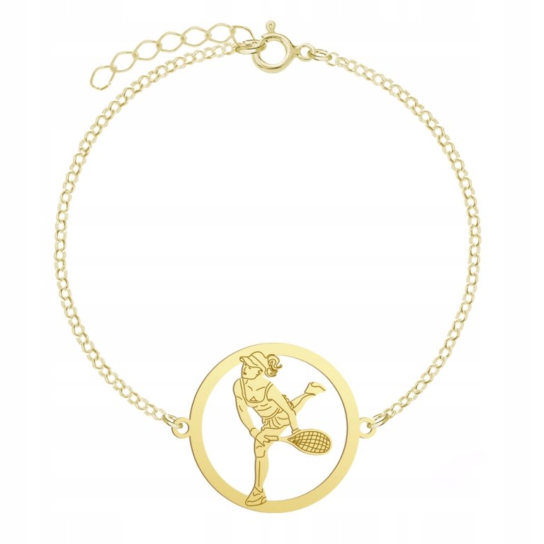 Pozłacana Bransoletka Tenisistka GRAWER