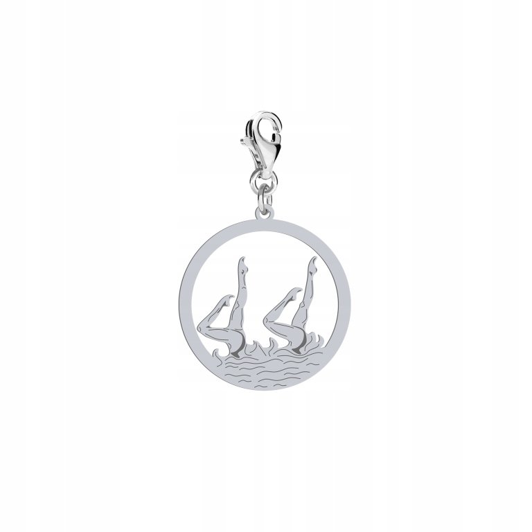 Srebrny Charms Pływanie Synchroniczne DEDYKACJA
