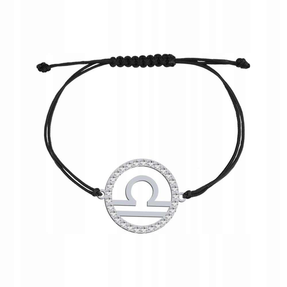 Srebrna Bransoletka Znak Zodiaku WAGA