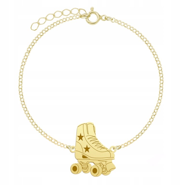 Pozłacana Bransoletka Wrotki GRAWER GRATIS