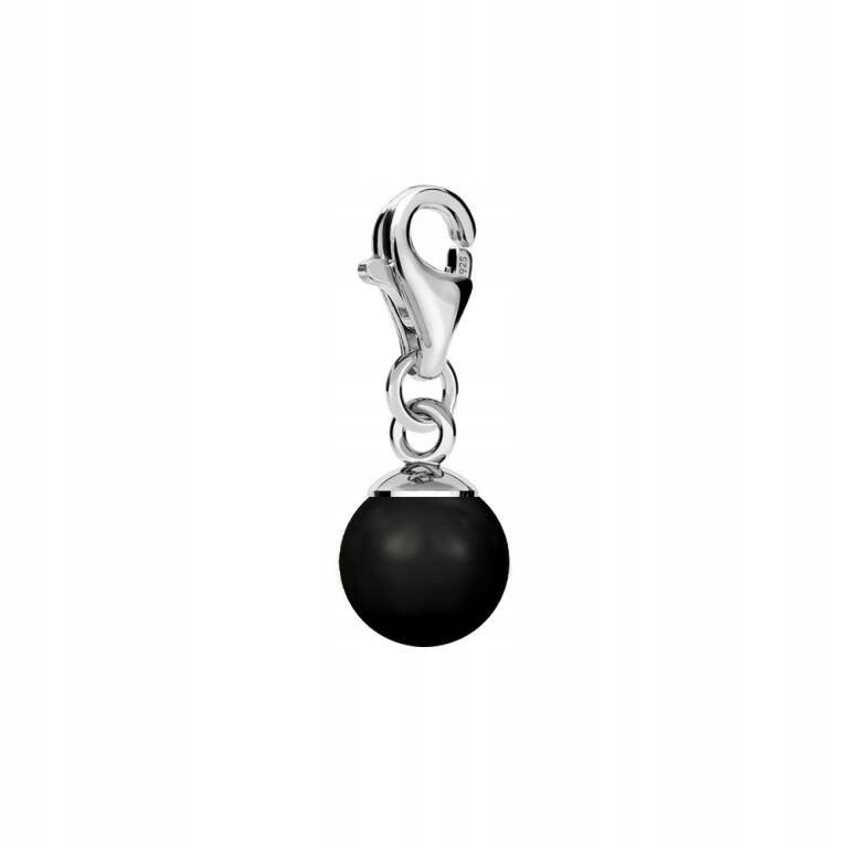 Charms Srebrny z Perłą 8mm Różne Kolory 925 DEDYKACJA GRATIS
