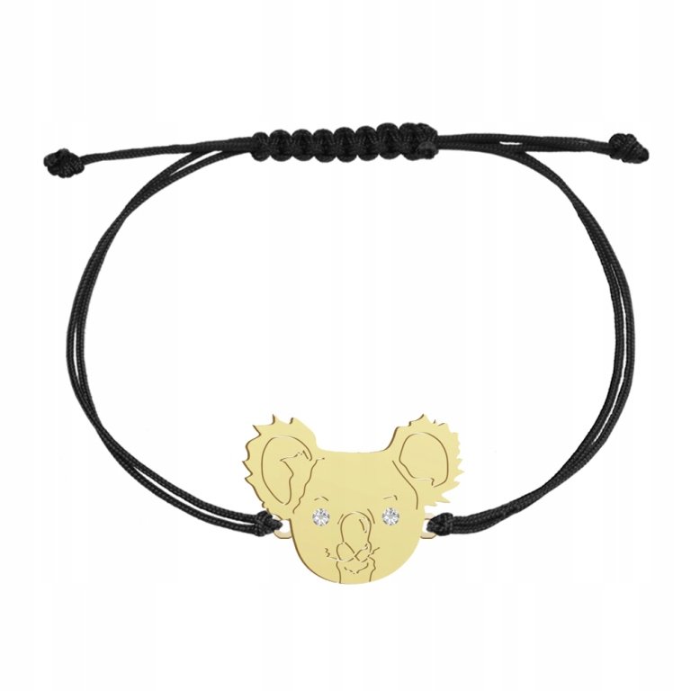 Pozłacana Bransoletka MIŚ KOALA DEDYKACJA GRATIS