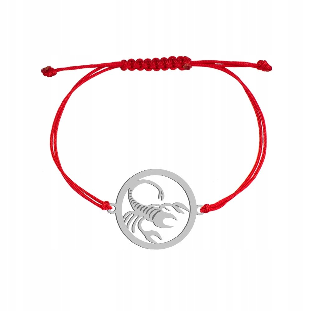Srebrna Bransoletka Znak Zodiaku SKORPION GRAWER