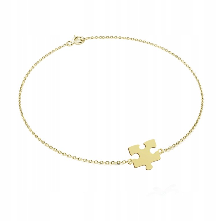 Pozłacana Bransoletka Puzzel TABLICZKA GRATIS