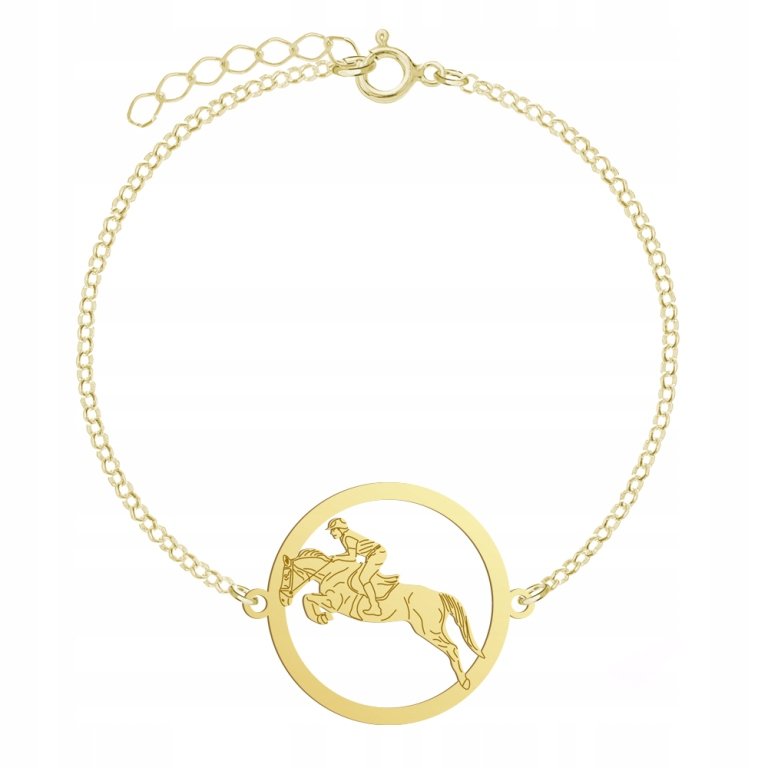 Pozłacana Bransoletka Jeździectwo GRAWER GRATIS
