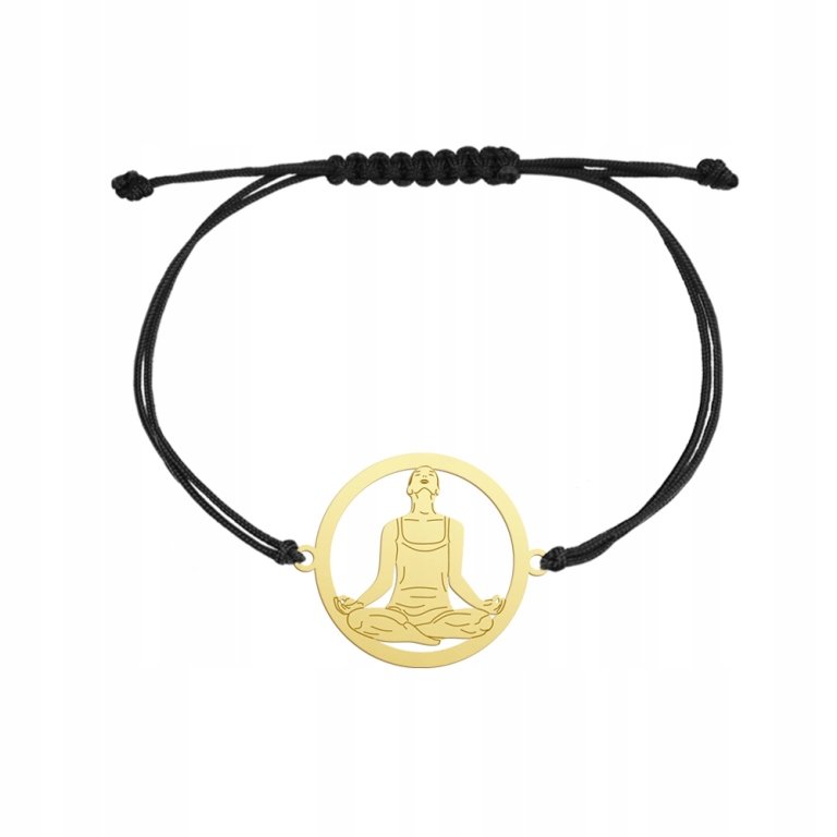 Pozłacana Bransoletka Kwiat Lotosu GRAWER GRATIS