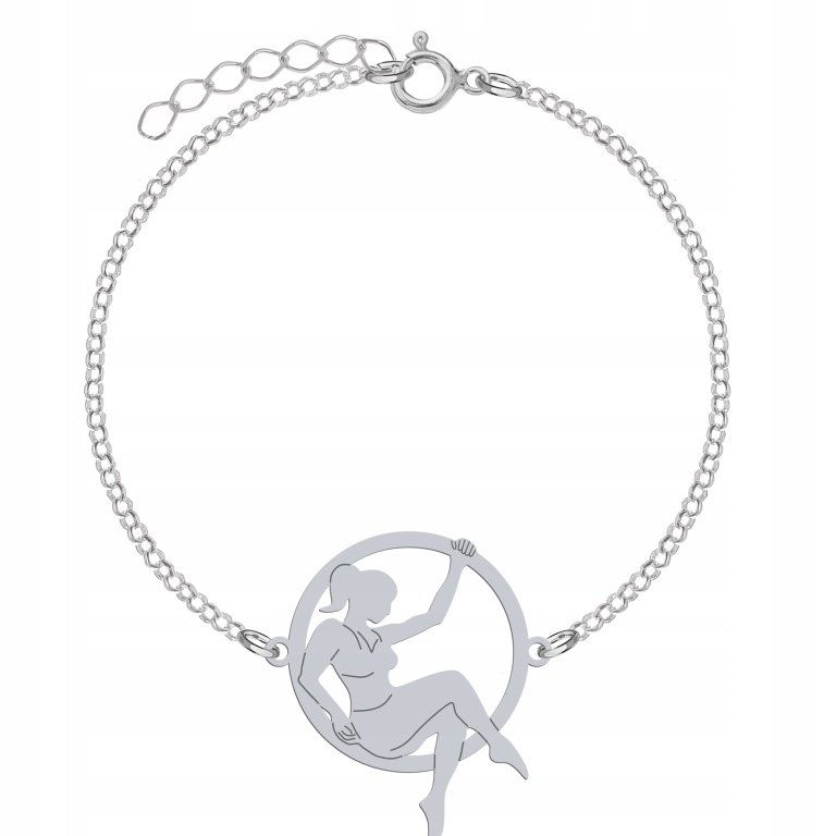 Srebrna Bransoletka Aerial Hoop GRAWER GRATIS