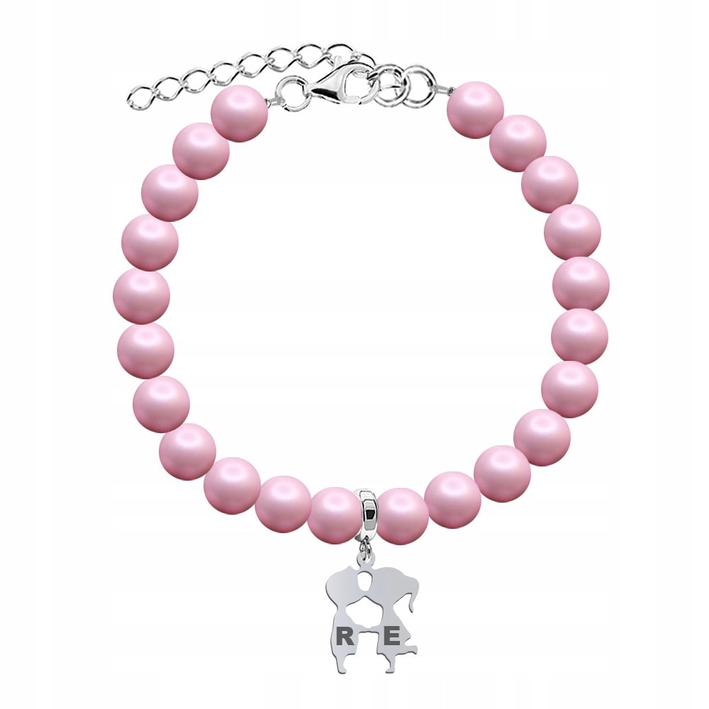 Bransoletka z Pereł Prezent Srebro 925 Dzień Kobiet Grawer Życzenia