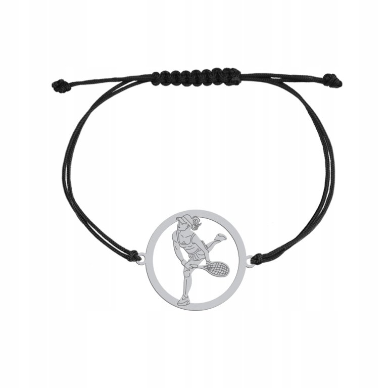 Bransoletka Tenisistka srebro GRAWER DEDYKACJA