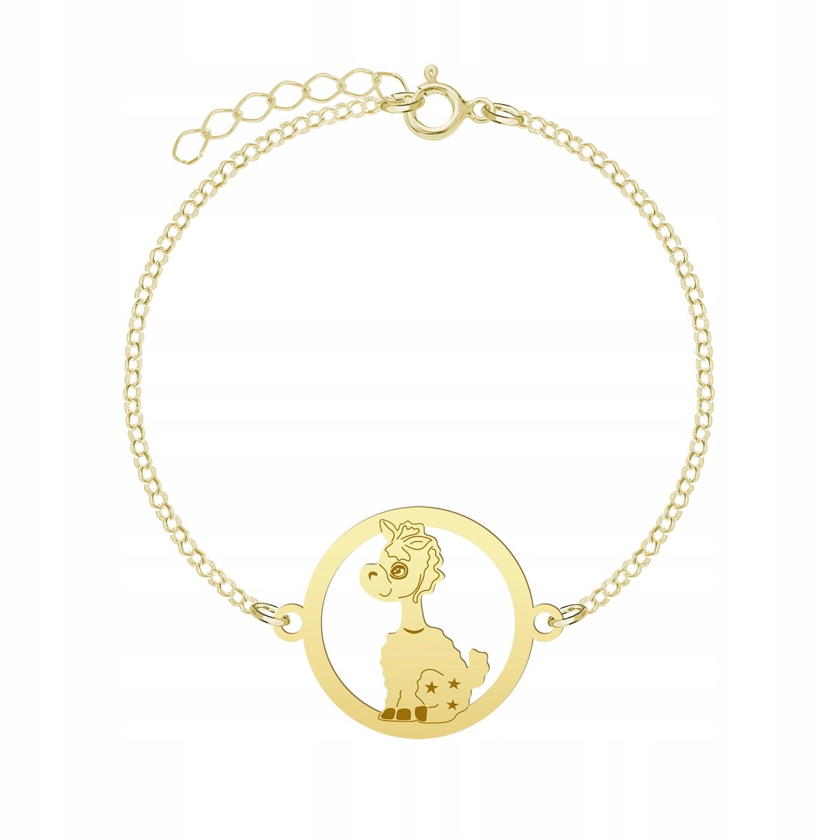 Pozłacana Bransoletka CUTIE LAMA DEDYKACJA