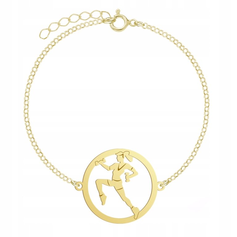 Pozłacana Bransoletka Aerobik GRAWER GRATIS