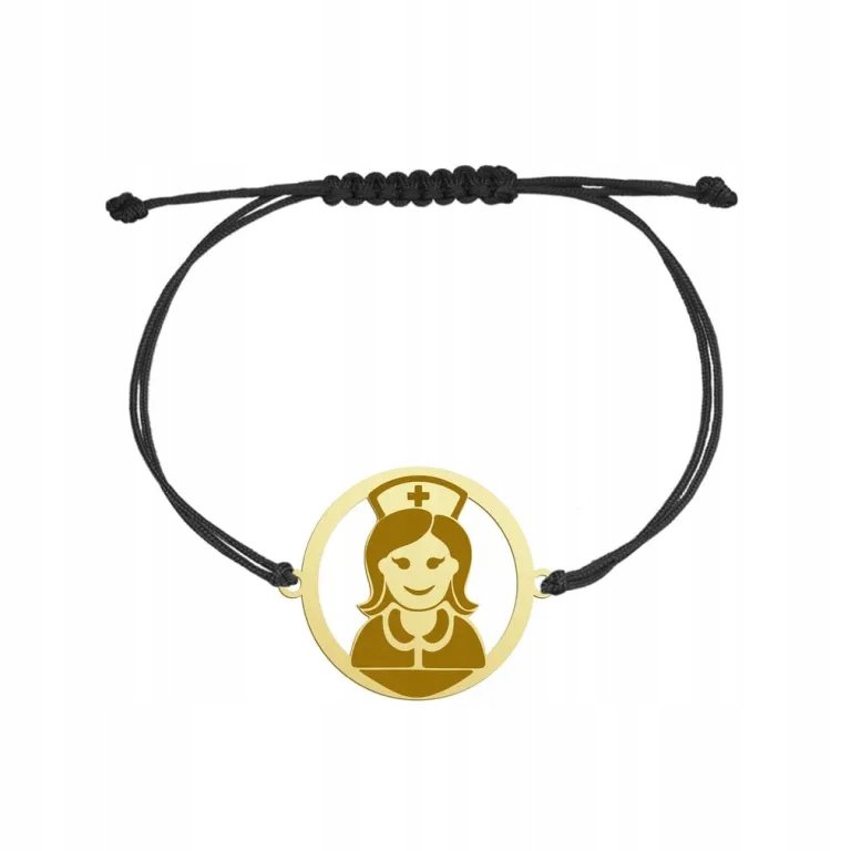 Pozłacana Bransoletka Pielęgniarka GRAWER