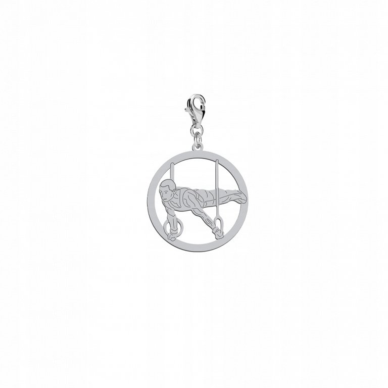 Charms Srebrny Gimnastyka Przyrządowa 925 Prezent DEDYKACJA GRATIS