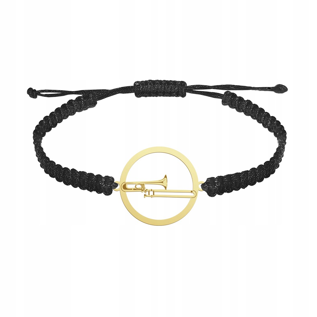 Bransoletka Złota Puzon Makrama Prezent Biżuteria Srebro 925 GRAWER GRATIS