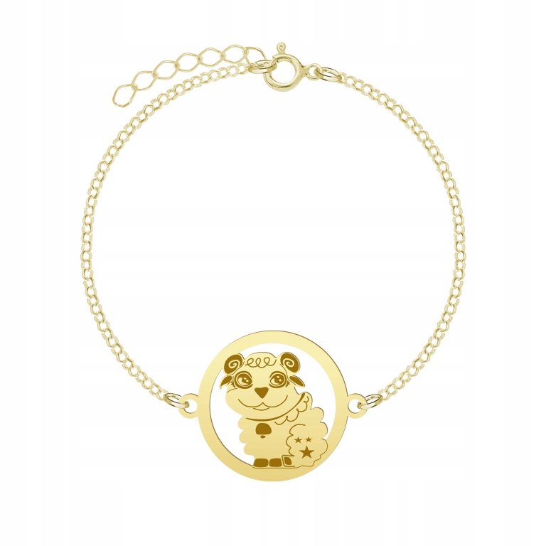 Pozłacana Bransoletka CUTIE OWIECZKA DEDYKACJA