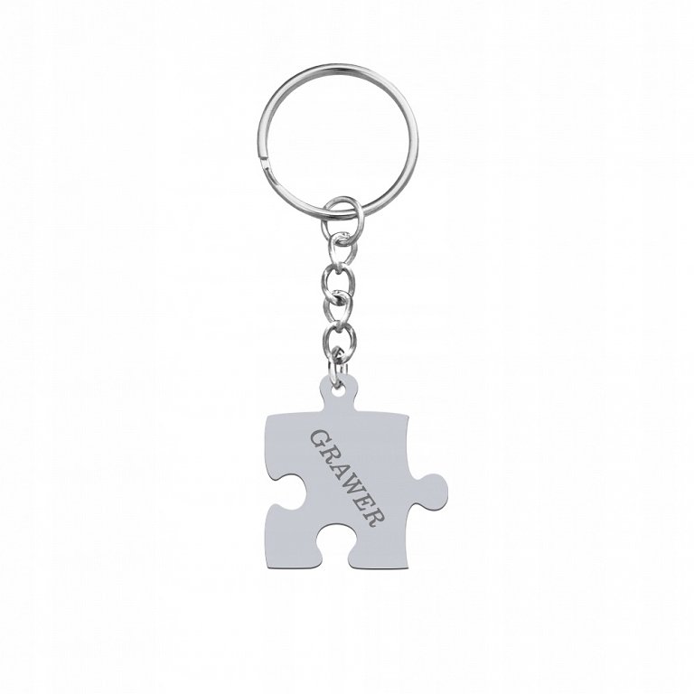 Brelok Puzzel srebro GRAWER GRATIS DEDYKACJA GRATI