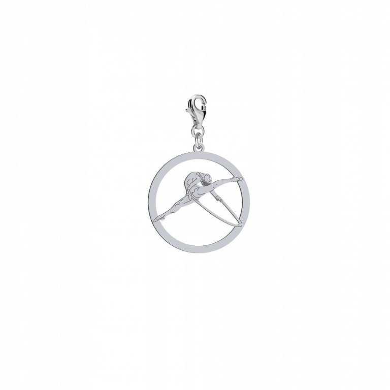 Charms Gimnastyka Artystyczna z Obręczą Srebro 925 DEDYKACJA GRATIS