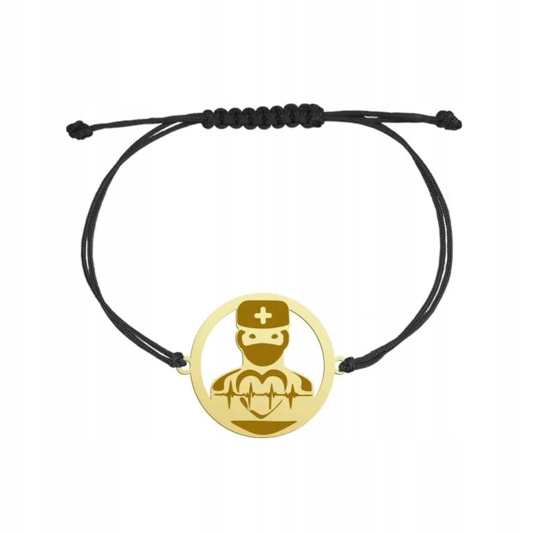 Bransoletka Kardiolog Pozłacana GRAWER