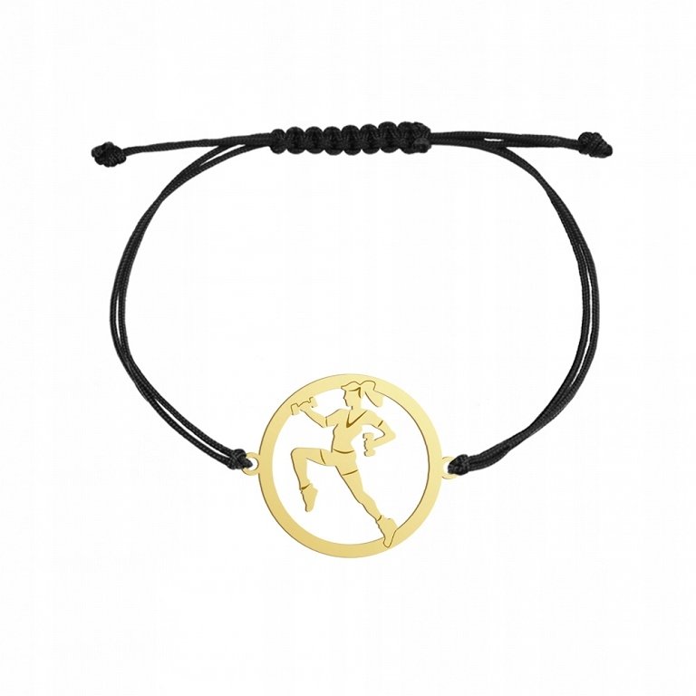 Pozłacana Bransoletka Aerobik GRAWER DEDYKACJA GRA