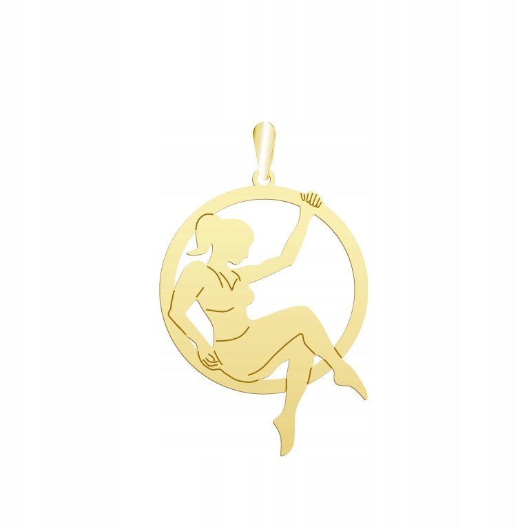 Pozłacana Zawieszka Aerial Hoop GRAWER GRATIS