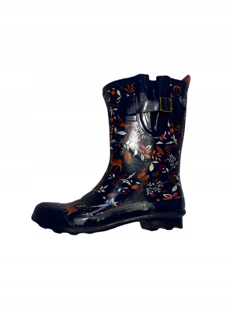 Gumowe kalosze damskie kwiaty Talbots 36