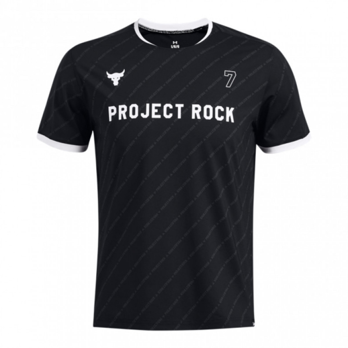 Męska koszulka treningowa Under Armour Project Rock Rugby Shirt - czarna - UNDER ARMOUR